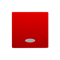 Single rocker with ring for switches/buttons with backlight, red