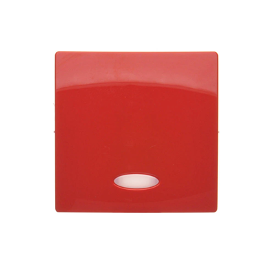Single rocker with ring for switches/buttons with backlight, red