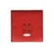 Single rocker with ring for switches/buttons with backlight, red