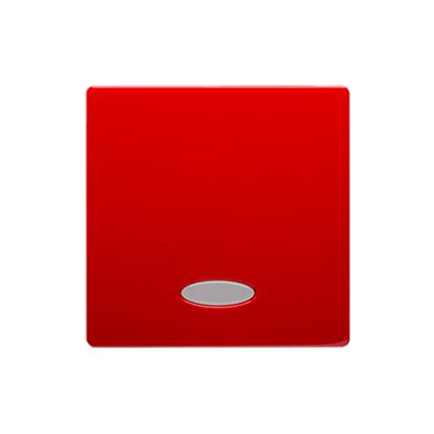 Single rocker with ring for switches/buttons with backlight, red