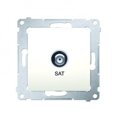 Single SAT antenna socket (module) cream