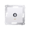 Single SAT antenna socket (module) white