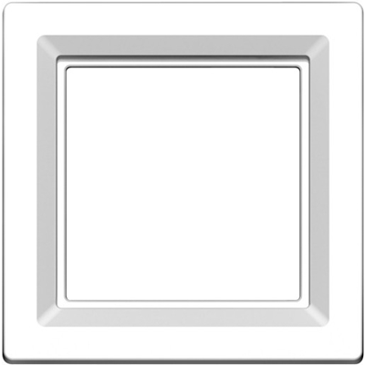 Single snow-white glossy frame