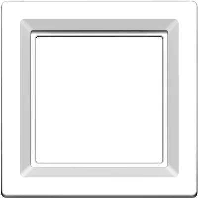 Single snow-white glossy frame