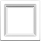 Single snow-white glossy frame