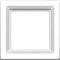 Single snow-white glossy frame