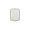 Single socket, grounded, white