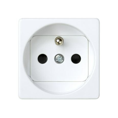 Single socket-outlet with earthing and shutters (mechanism) 16A, 250V, screw terminals