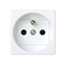 Single socket-outlet with earthing and shutters (mechanism) 16A, 250V, screw terminals