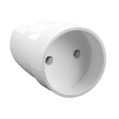 Single socket without grounding