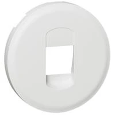 Single Speaker Socket Label White