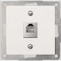 Single telephone socket RJ12 keystone jack cream