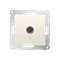 Single TV antenna socket (module) cream
