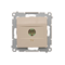 Single TV antenna socket (module) cream