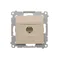 Single TV antenna socket (module) cream