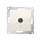 Single TV antenna socket (module) cream
