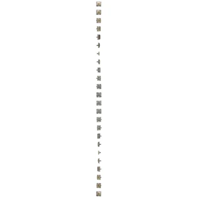 Single TV antenna socket (module) gold (metallic)