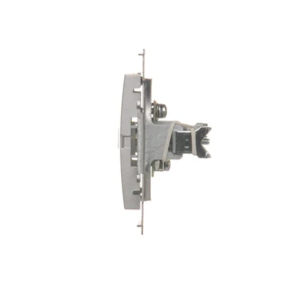 Single TV antenna socket (module) silver (metallic)