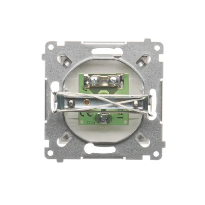 Single TV antenna socket (module) white