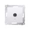 Single TV antenna socket (module) white