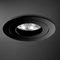 Sirca recessed lamp black mat