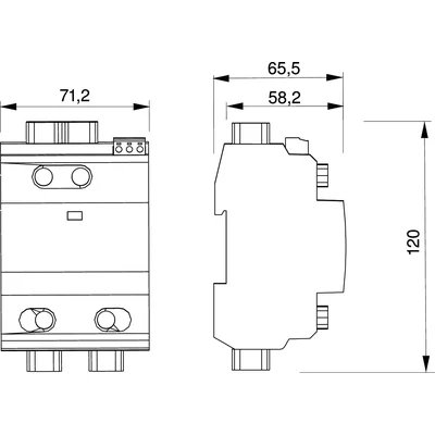 Sistema a Y con scaricatore di sovratensione fotovoltaica V-PV-T1+2-1000