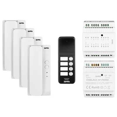 SISTEMA DE AUDIO DE DOS CABLES PARA CUATRO FAMILIAS TIPO: AS-104A