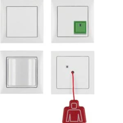 Sistema di chiamata d'emergenza con cornice S.1, bianco opaco