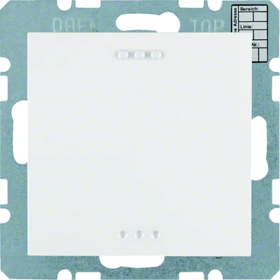 SISTEMA KNX B.KWADRAT Sensor de CO2 con medición de humedad y controlador de temperatura, blanco brillante