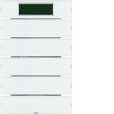 SISTEMA KNX K.1 Pulsante 5 canali con termoregolatore e display per cornici bianco e crema