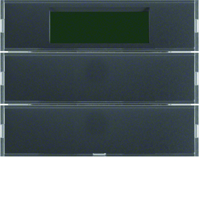 SISTEMA KNX K.1/K.5 Pulsador doble con controlador de temperatura y display antracita