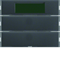 SISTEMA KNX K.1/K.5 Pulsador doble con controlador de temperatura y display antracita
