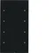 SISTEMA KNX R.3 Sensor táctil cuádruple cristal confort negro