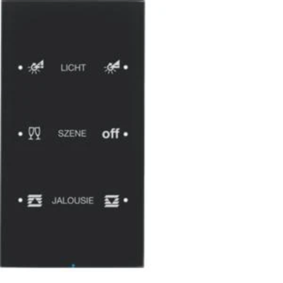 SISTEMA KNX R.3 Sensore touch 3 volte configurabile vetro nero