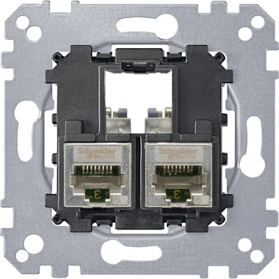 SISTEMA M Mecanismo de toma de telecomunicaciones informática 2xRJ45 cat 5e F/STP