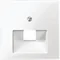 SISTEMA M Placa central del mecanismo de toma RJ45, simple blanco polar, brillante