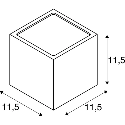 Sitra cube Outdoor wall lamp anthracite