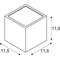 Sitra cube Outdoor wall lamp anthracite