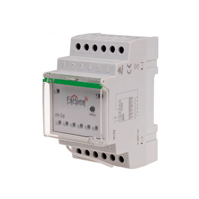 Six-channel transmitter for DIN rail