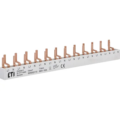 SKN0021/10 Barra colectora aislada de 10 mm2 (para interruptores automáticos KZS-1M o ETIMAT 1N)