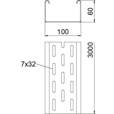 SKS 610 FS - Vassoio portacavi perforato SKS