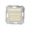 Slanted RJ45 x2 socket cover beige