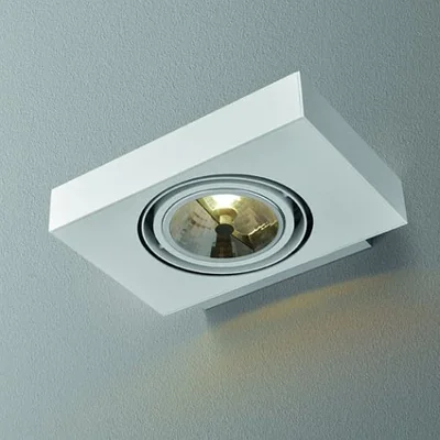 Sleek 111x1 Kinkiet lampa ścienna czerwona mat
