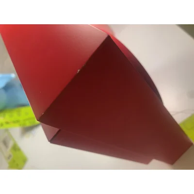 SLEEK Lampada da soffitto, rossa, opaca