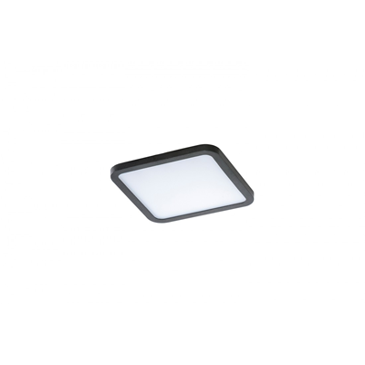 SLIM SQUARE 15 3000K Black recessed ceiling lamp