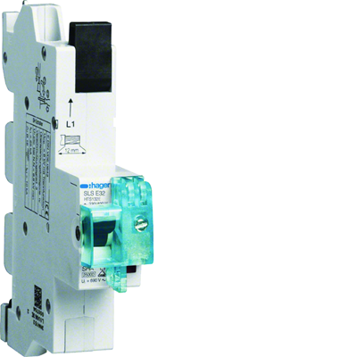 SLS Conmutador selectivo 32A 1P carriles E 12x5/10mm 40mm