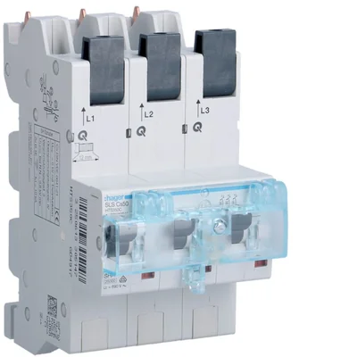 SLS Selective circuit breaker 3P Cs 50A busbar 12x5/10mm 40mm