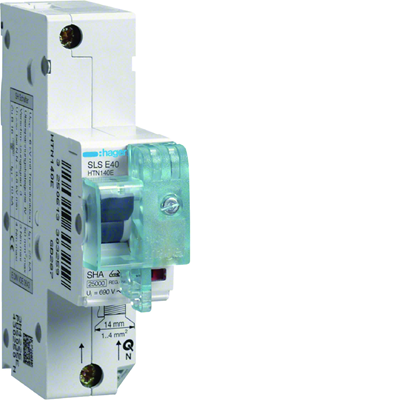 SLS selective circuit breaker, 40A, 1 pole