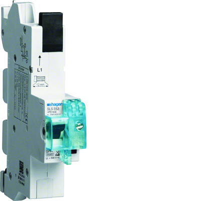 SLS Selective circuit breaker 63A 1P E busbar 12x5/10mm 40mm