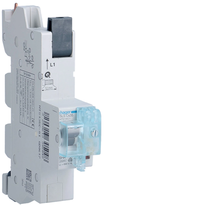 SLS Selektiver Leistungsschalter 1P Cs 35A Sammelschiene 12x5/10mm 40mm L2